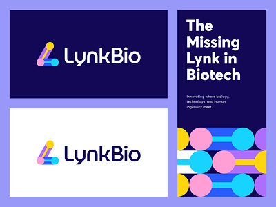 LynkBio abstract bio branding colorfull logo connection l lettermark link logo logo design lynkbio medical medicine modern startup logo symbol tech technical technology visual identity