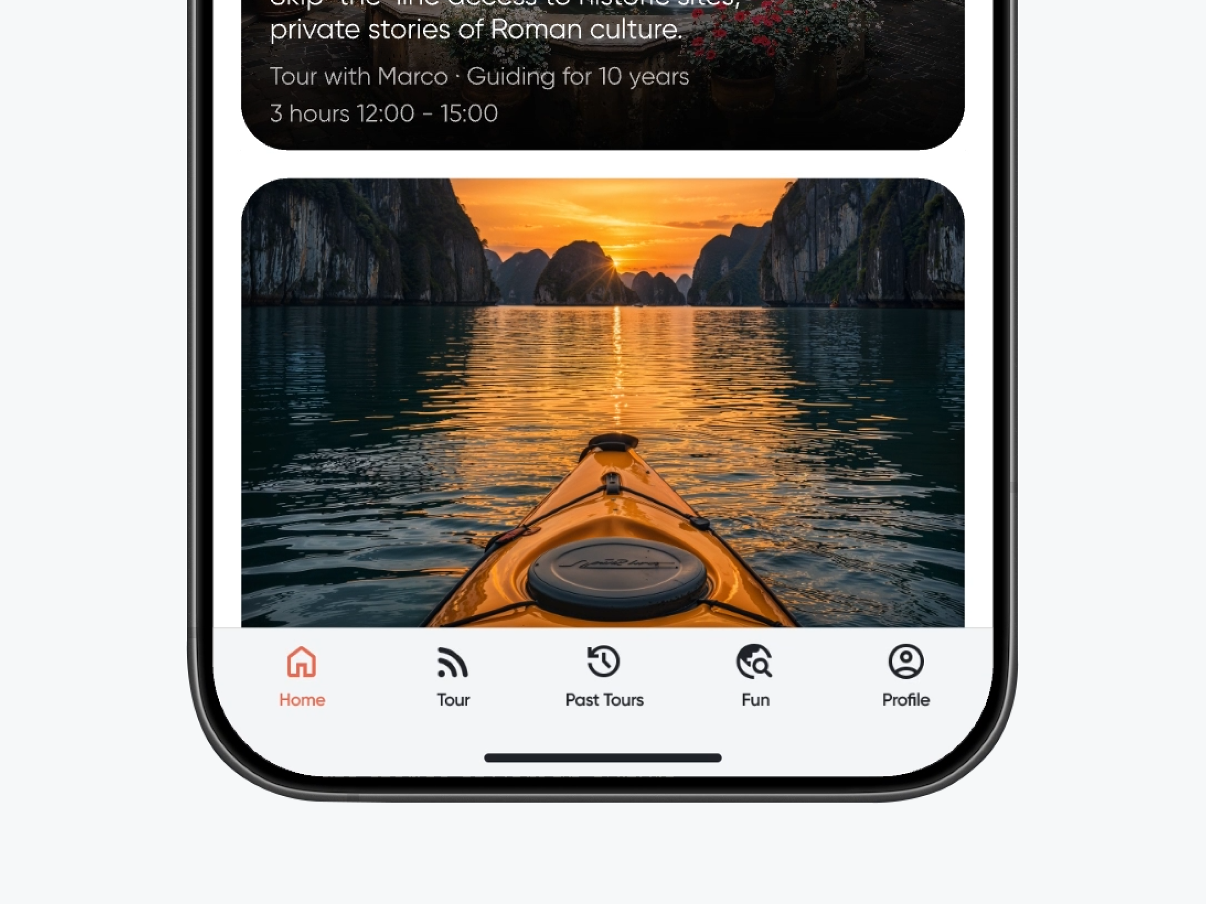 Guiding Tours by Unravel ai application iser interface tour app tour application tours ui ux
