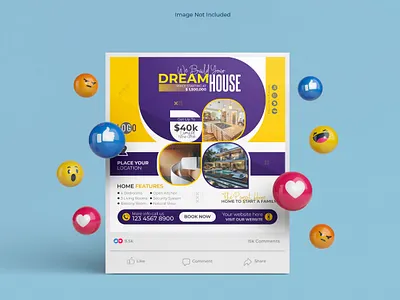 Real Estate Promotion for Luxury Dream House social media Post D dream home goals