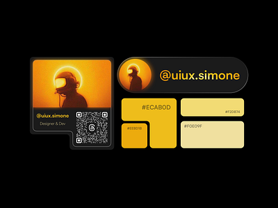 Profile Card Exploration dashboard design palette profile card ui visual design