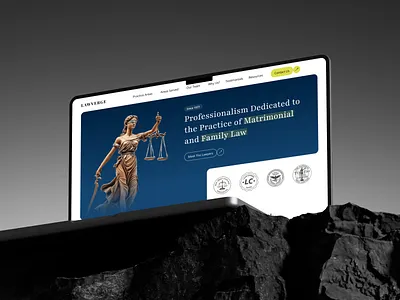 Law Firm Landing Page Design branding clean design graphic design landing page law trendy ui uiux unique web web layout website