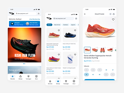 910 Shoes Ecommerce Mobile Apps app appdesign design design system ecommerce ecommerceapp mobile retail runners running ui uiux ux