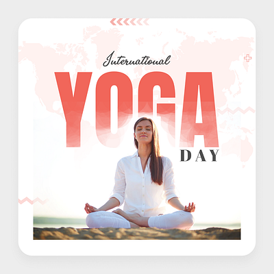 Yoga Day Poster Design landingpage mindfulness ui uidesign uishot uiux uxdesign webdesign wellness wellnessdesign yogaui