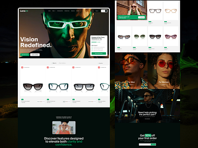 Eeyewear - E-commerce Website Design ecommerce web design ecommercewebsite design eyewear web eyewear website design ui uiuxdesign userinterface design web website website design webuidesign woocommerce website