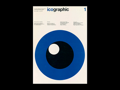 Icographic Magazine - Iconic Eye Cover colorful creative creative poser design eye symbol graphic design icographic icographic poster minimalist modern poster poster design symbol typo typographic poster typography