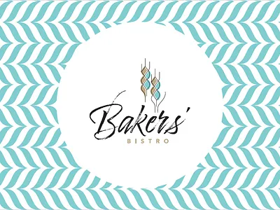 Bakers' Bistro (Bakery Branding) baker bakers bistro bakery bengaluru bistro branding bread cake coffee colors cyan design fonts graphic design logo menu pattern visiting card wheat