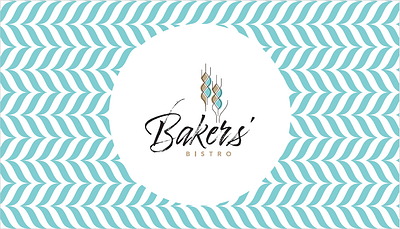 Bakers' Bistro (Bakery Branding) baker bakers bistro bakery bengaluru bistro branding bread cake coffee colors cyan design fonts graphic design logo menu pattern visiting card wheat