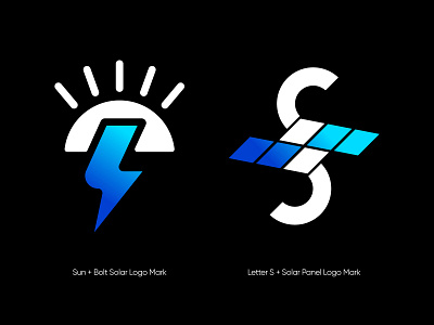 Sun - Bolt - Solar Panel - Letter S - Logo Design bolt logo brand identity branding energy icon identity letter logo letter s logo logo design logo for sale logo mark logotype minimalist modern monogram s logo solar vector