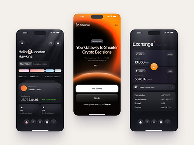 Mobile App Design for Crypto app app design application application design design graphic design interface ios app ios app design mobile mobile app mobile app design product product design saas service startup ui uiux ux