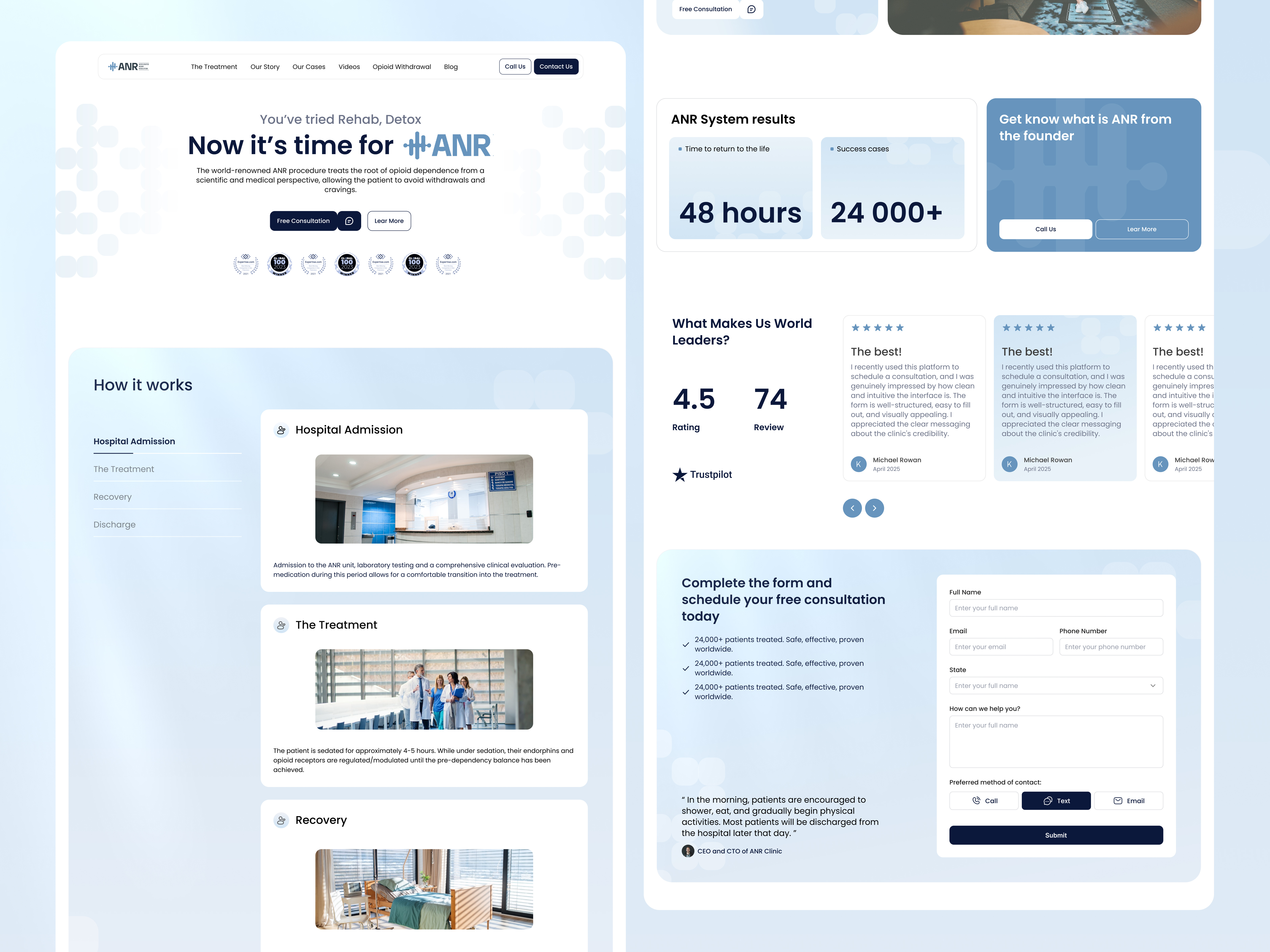 Example of Landing Website Design (UI Only)