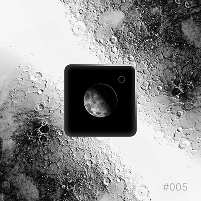 DailyUI#005 MoonCamera Icon/Logo 005 app dailyui dark figma icon logo minimal moon ui