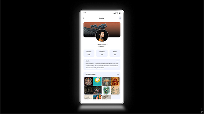 DailyUI#006 Profile UI (dark/light mode) 006 dailyui darkmode figma lightmode minimal pageui profileui ui