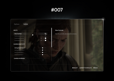 DailyUI#007 GameControlSettingPageUI 007 dailyui dark figma gameui minimal settingpageui ui