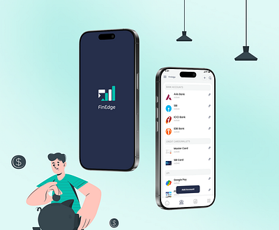 Finedge 3d animation branding graphic design logo motion graphics ui