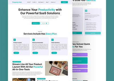 SaaS Landing Page UI cleanui conversiondesign creativedirection designsystem figma homepagedesign interfacedesign landingpage minimaldesign productdesign responsivedesign saasdesign startupdesign techwebsite uidesign uiux uxdesign uxstrategy webdesign webui