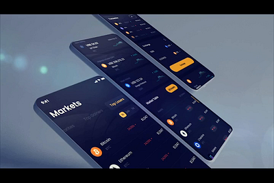 Crypto Market Dashboard - Mobile, tablet and Desktop crypto dashboard figma fintech market nft ui ui ux ux wallet web