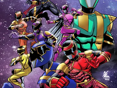 Power Rangers Solar Force - Boom! Studios artist artwork book cover character illustration comic artist comic book comic style concept cover cover art design drawing editorial hero illustration lineart poster poster art power rangers tokusatsu