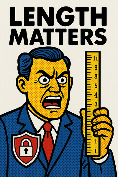 Length Matters pop poster print