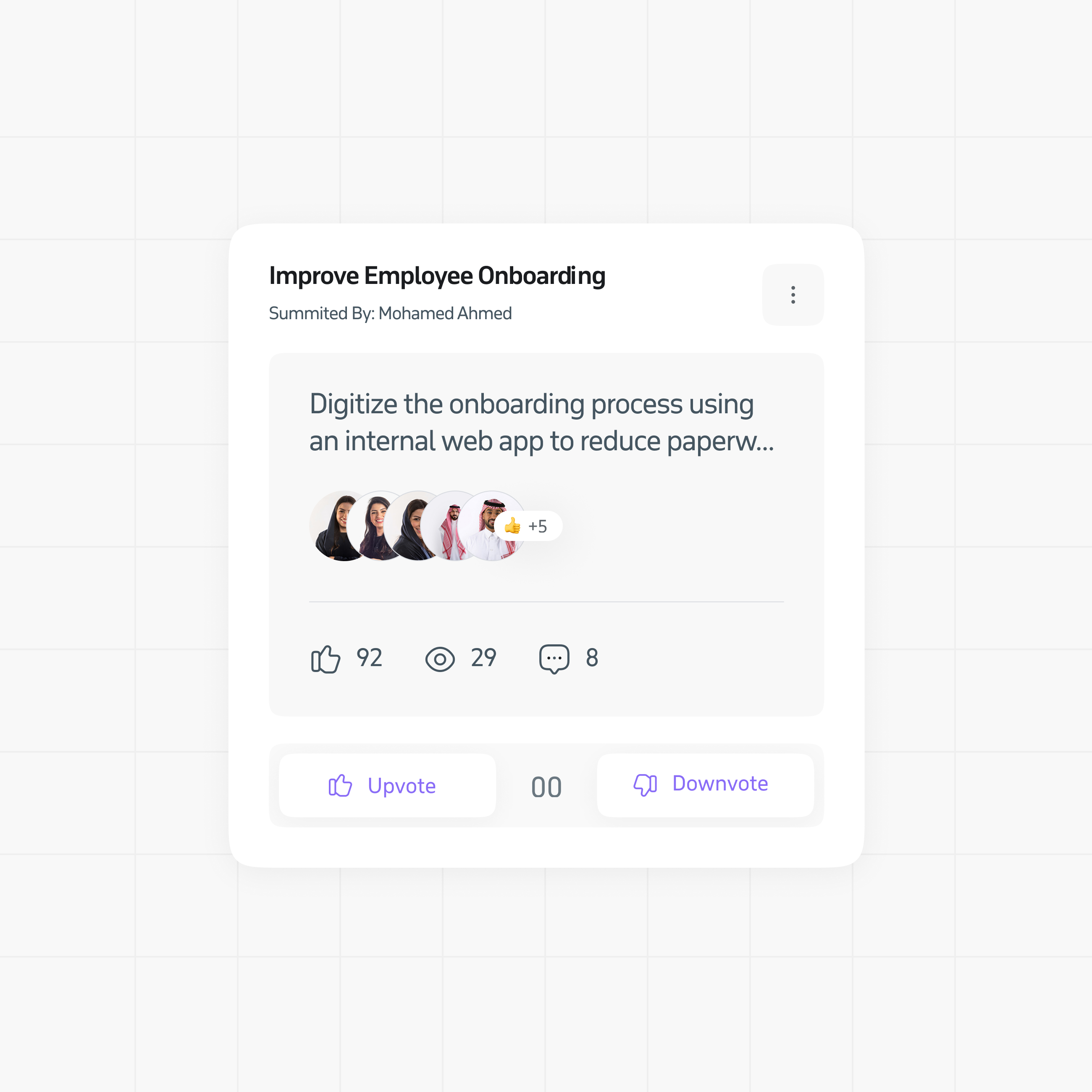 Voting Components - UI Micro Interaction app ui apps design branding business cover design dailyuichallenge design illustration interaction logo motion graphics ui