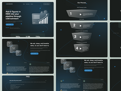 SaaS Consultant - Landing Page Design coach consultant devdock hero ui landing landing page landing page design marketing minimalist modern portfolio process saas website sales sdr ui design webdesign website website design