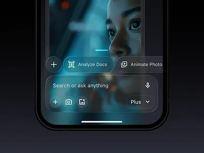 AI App in Liquid Glass ai ai assistant ai liquid glass design ai liquid glass liquid glass ui