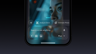 AI App in Liquid Glass ai ai assistant ai liquid glass design ai liquid glass liquid glass ui