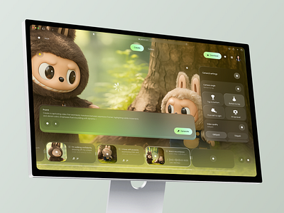 Galaxon - AI Video Generator Dashboard ai app b2b business creation crm design edit editing generation interface labubu product saas service software ui ux video web