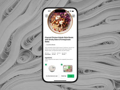 Recipe Detail UI Design Concept ecommerce figma graphic design lightmode mobile app recipe ui ux