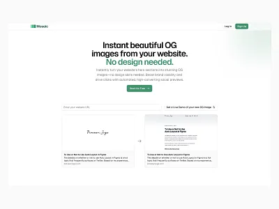 Mosaic Landing ✨ design header hero landing landing page minimal saas ui web design