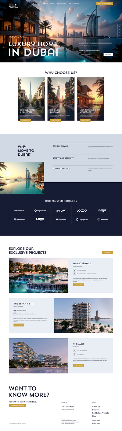 Premium Dubai Real Estate Website for Agents & Agencies responsivewebdesign