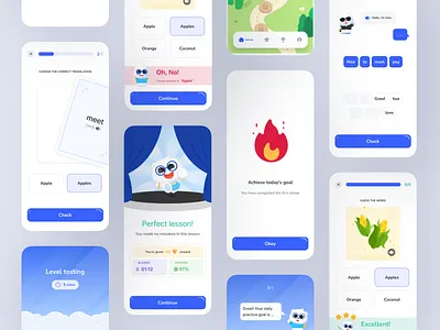 Mr. Lingo - Gamified English Learning app ui