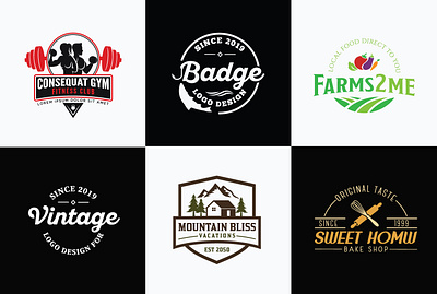 Vintage and Retro Logo Design logo design retro logo vinatge logo vintage