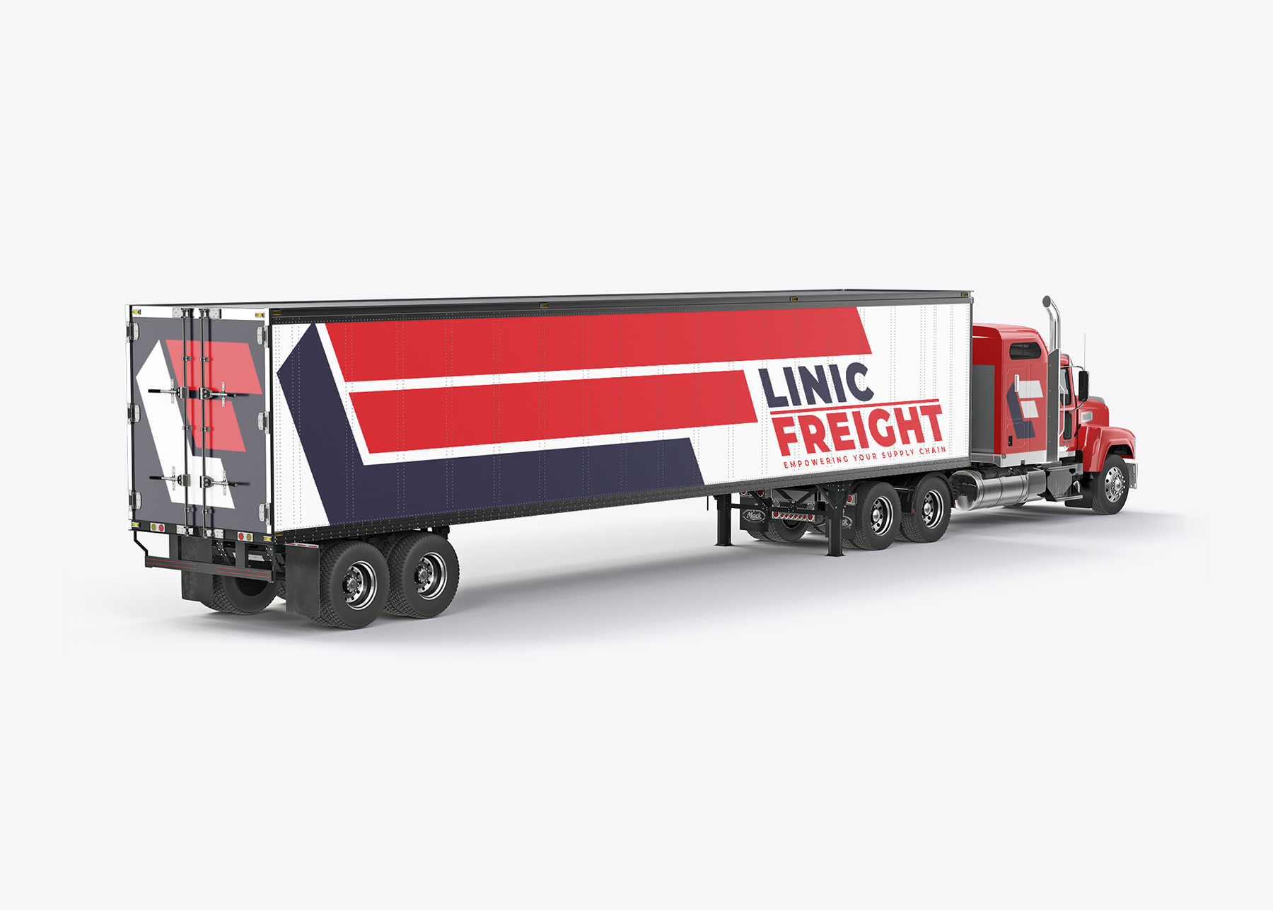Linic Freight Complete Brand Identity System and Online Presence brand identity system branding digital design iconography illustration interface design logistics logo ognen trpeski trpeski design trpeskidesign trucking web design website