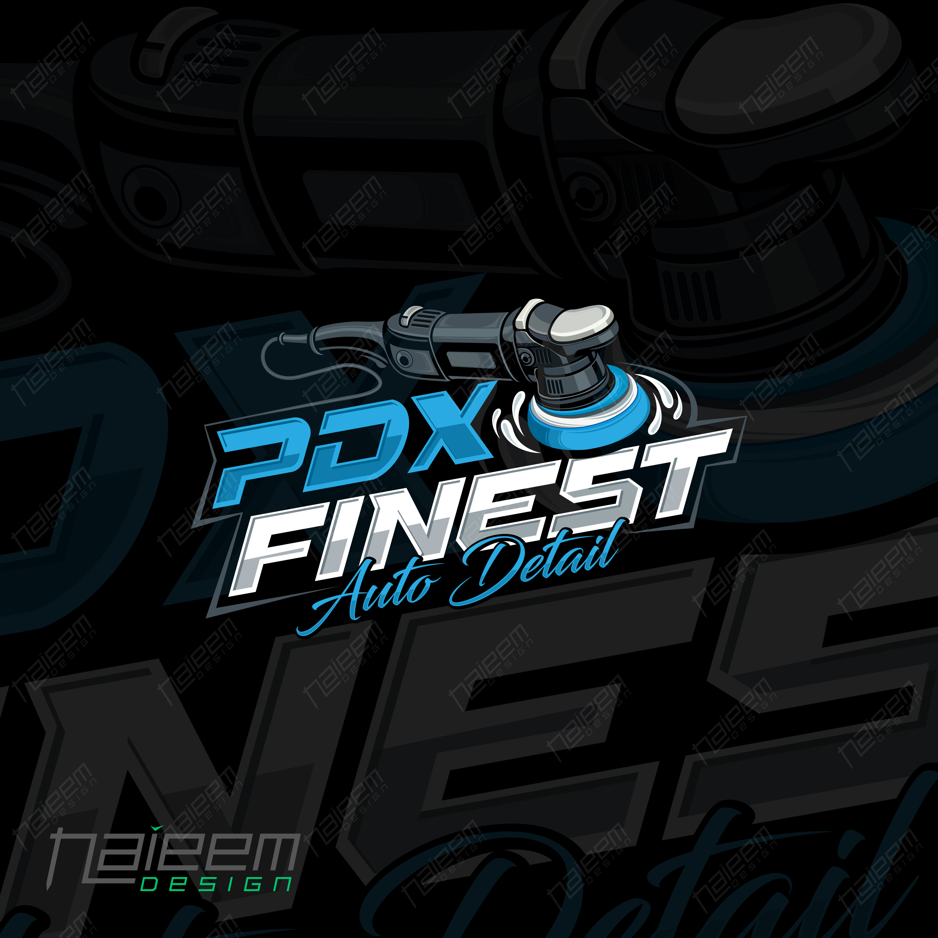 Car Detailing Logo Branding with Polisher Illustration auto detailing logo design automotive logo design car cleaning business logo car detailing branding car detailing logo car wash logo vector clean bold detailing logo custom logo for car wash detailing business identity logo for detailing company mobile detailing logo modern car logo design polisher tool logo premium auto logo design pressure washer logo design professional detailing logo vector auto detail logo