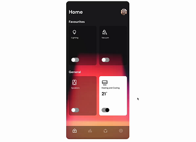 🏠︎ Smart Home App - Motion Practice animation motion graphics ui ux design