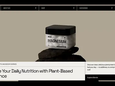 Ace Blend Revamp Concept by Air Studios coffee brand concept figma prototype minimalism redesign ui ux