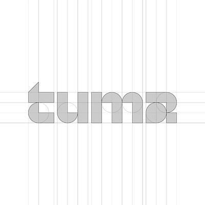 tumr Logo Design ⚡ Concept ➔ Grid ➔ Final Execution Geometric | brandidentity design graphicdesigner illustration logocreator logodesigner logoinspiration logomaker logotypedesign ui