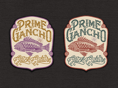 Prime Gancho branding company brand logo company branding company logo design fish fishing graphic design illustration logo sea typeface