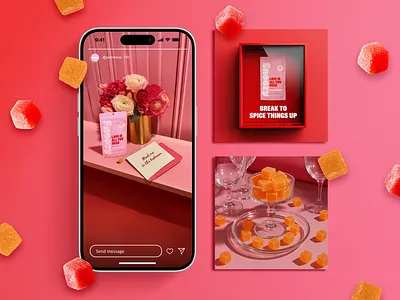 Gummie Ad ad cbd cpg food gummie ig instagram meta romance