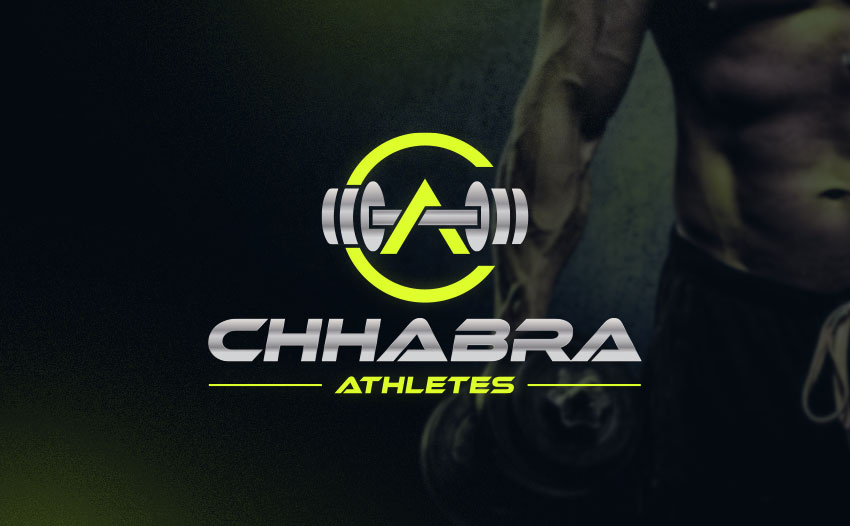 Chhabra Athletes Logo Design athletes branding creative logo custom logo gym letter logo logo work out