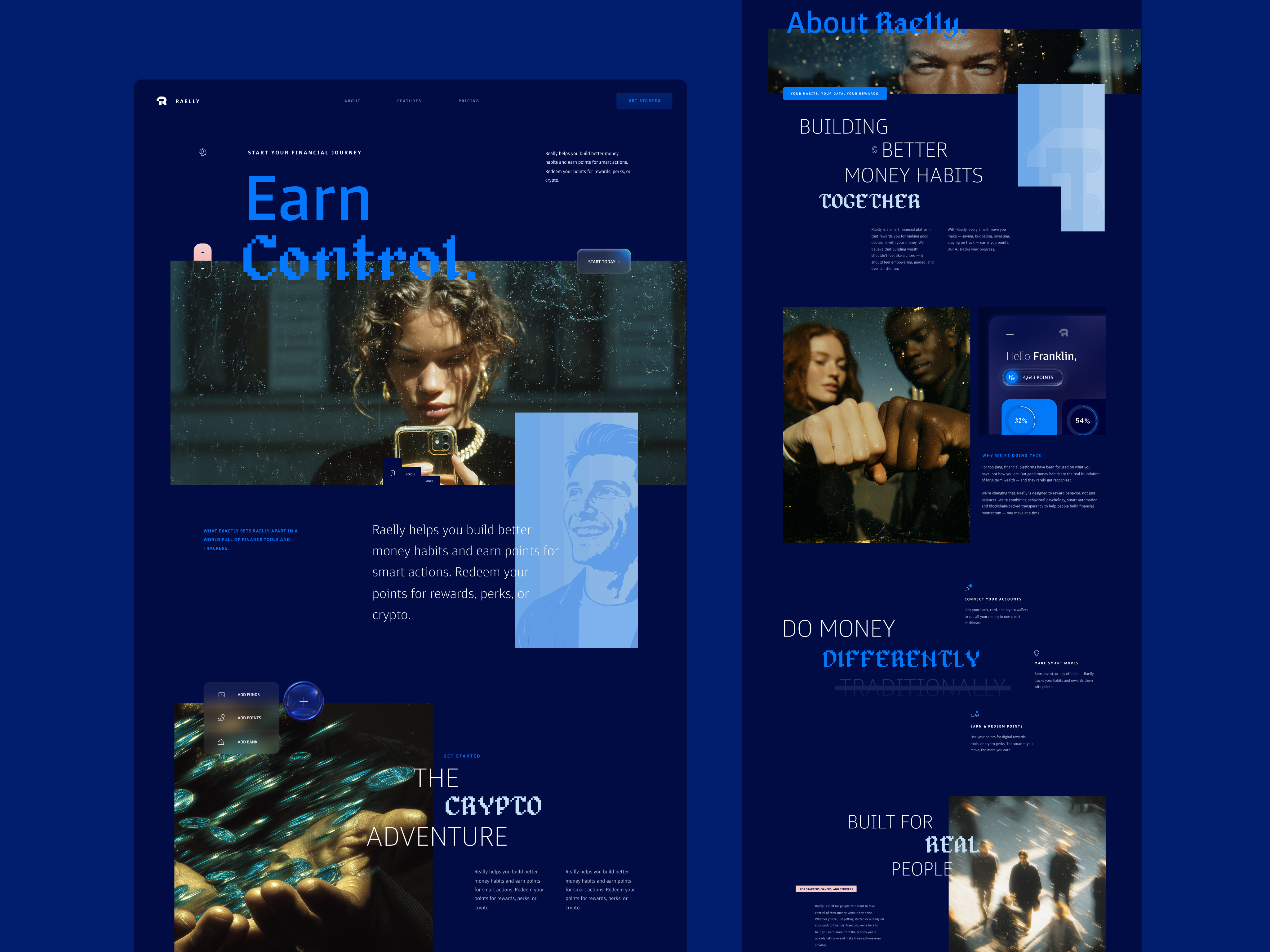 Raelly Landing Page minimalism ui ux webdesign website