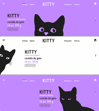 Cat Food branding cat food graphic design ui ux web web design