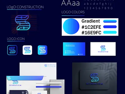 Securentive AI logo and logo branding design brandidentitiy branding creative logo design fiverr graphic design illustration logo logo design logo maker logodesigner logodesing ui