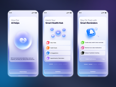 AI Health App ai app ai health app animation app app design artificial intelligence health app health care health care app health mobile app healthcare ios medical mobile mobile app ux