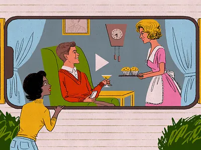 Trad wives conservative dad father hate scroll influencer mom mother npr scrolling social media trad wife trad wives traditional