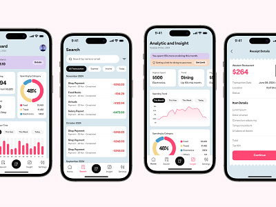 Money Spent Tracker App Design budget finance fintech interaction design money spending