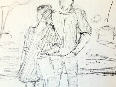 Sketching, a work in progress video branding design illustration impressionism logo new project painting sketching video