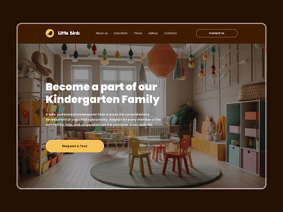 UI/UX Design Private Kindergarten design ui