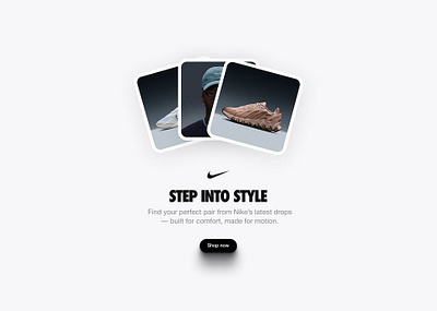 Nike Concept Design athleticwear cleandesign design digitaldesign dribbbledesign figma landingpage minimaldesign nike nike design productdesign responsivedesign sportsweardesign typography ui uiux ux web design webflow