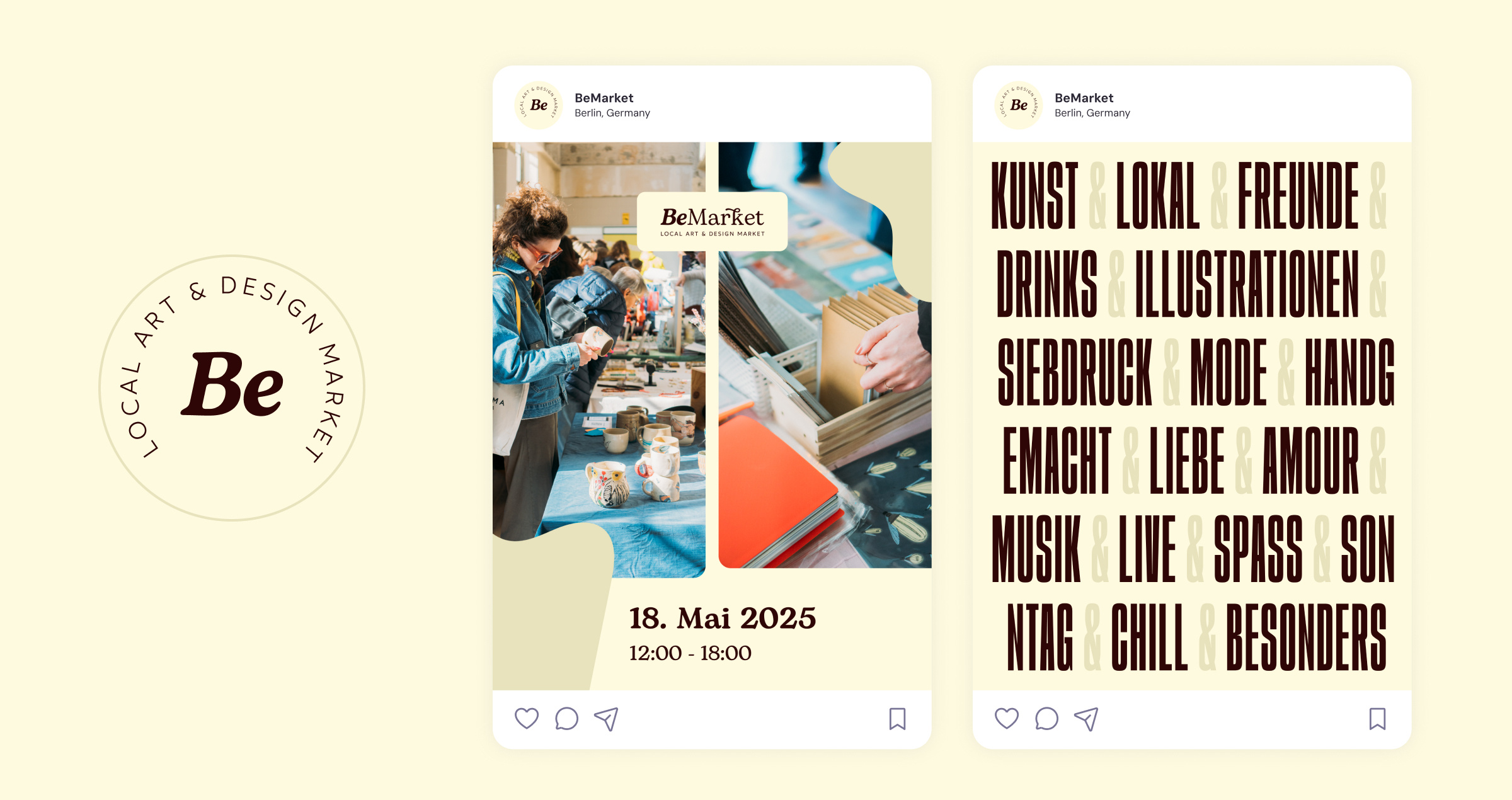 BeMarket branding figma graphic design logo picture print social media typography webflow